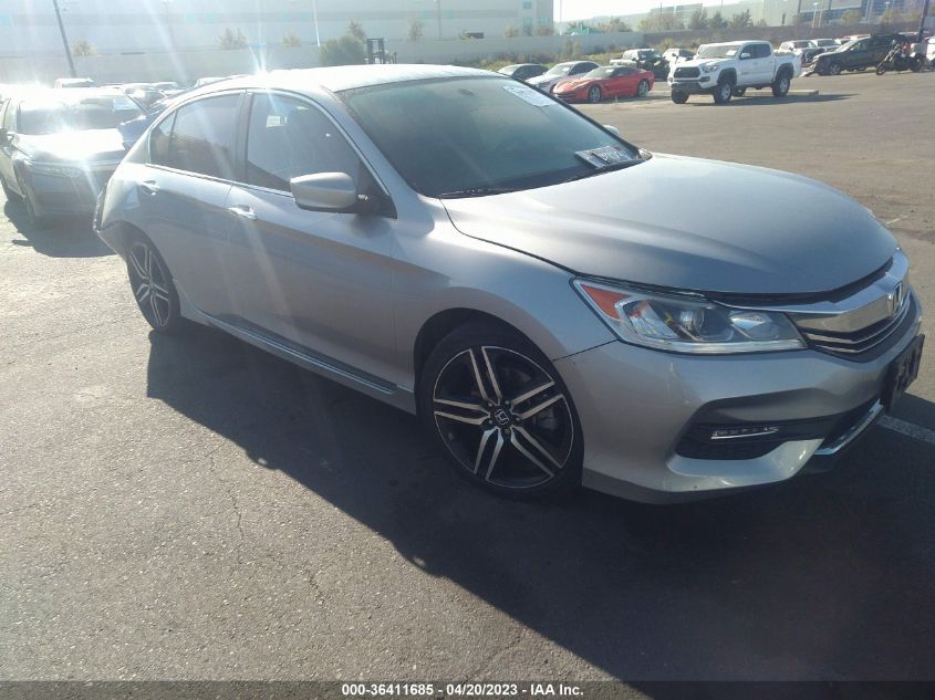 2017 HONDA ACCORD SEDAN SPORT SE - 1HGCR2F18HA186294