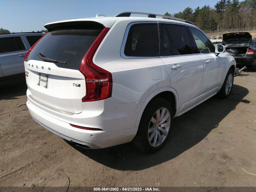 2016 VOLVO XC90 T6 MOMENTUM YV4A22PK8G1072065