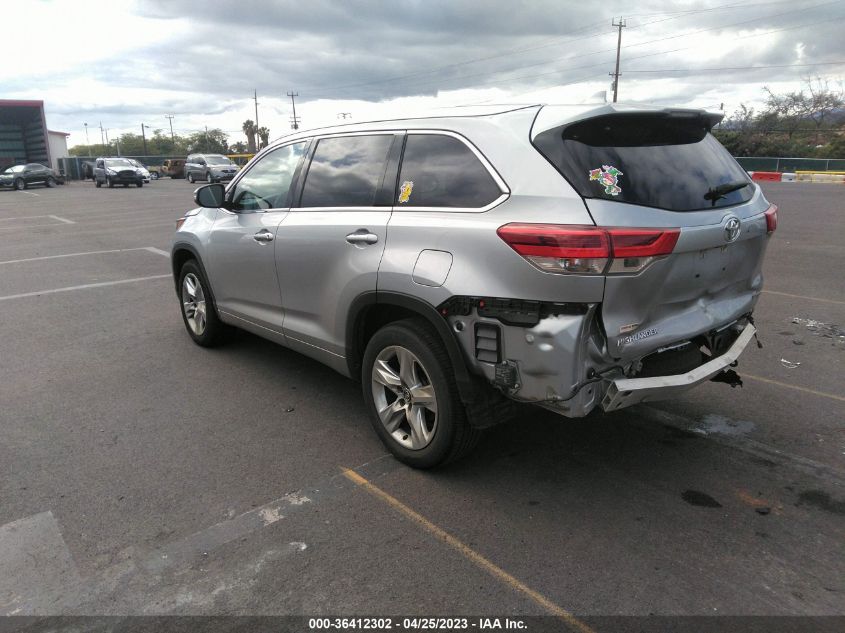 2017 TOYOTA HIGHLANDER LIMITED - 5TDYZRFH8HS212437