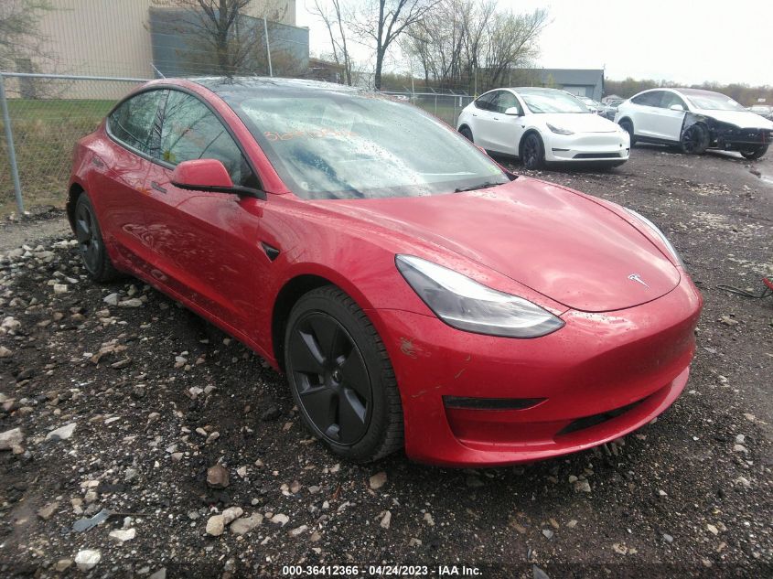 2022 TESLA MODEL 3 LONG RANGE - 5YJ3E1EB8NF182246