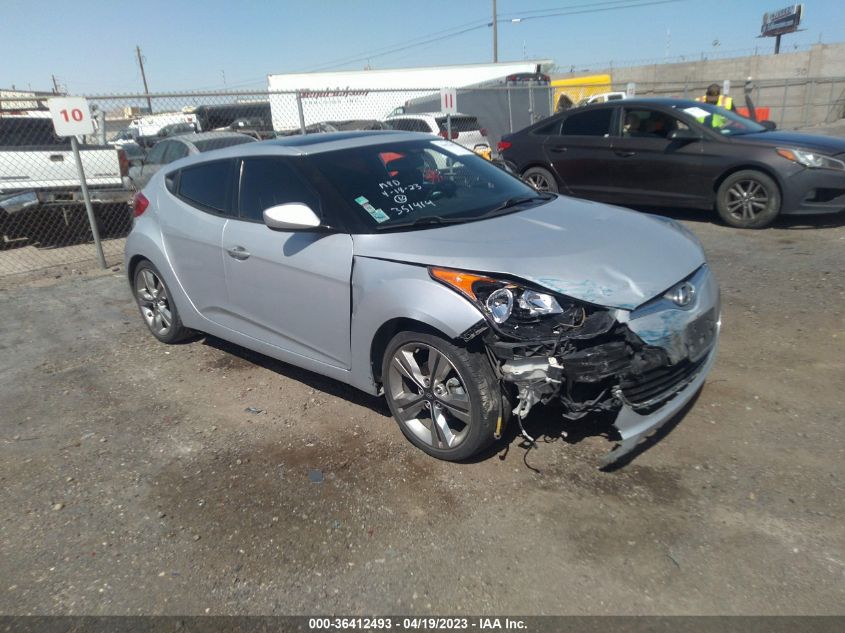 2016 HYUNDAI VELOSTER - KMHTC6AD9GU289287