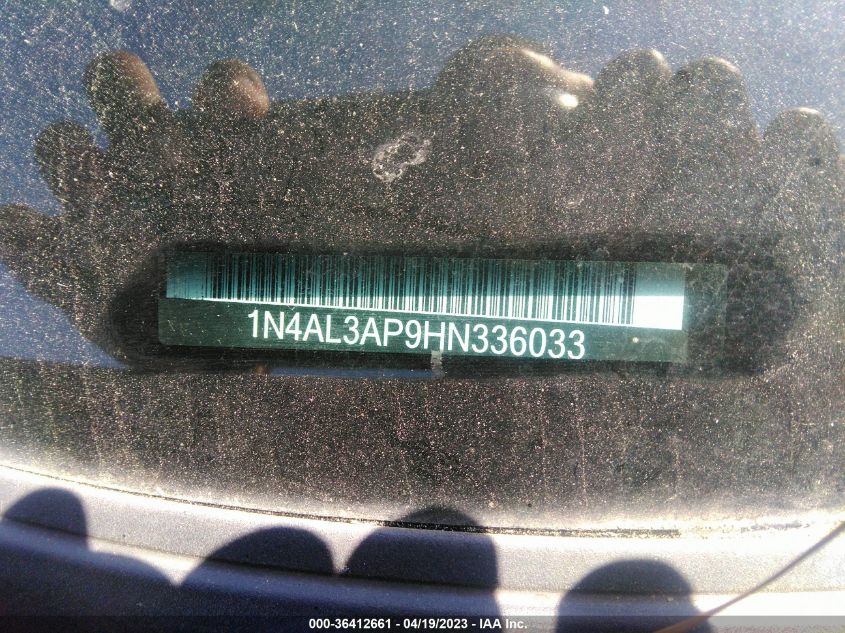 2017 NISSAN ALTIMA 2.5 S - 1N4AL3AP9HN336033