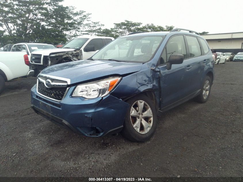 2016 SUBARU FORESTER 2.5I - JF2SJABC8GH566603
