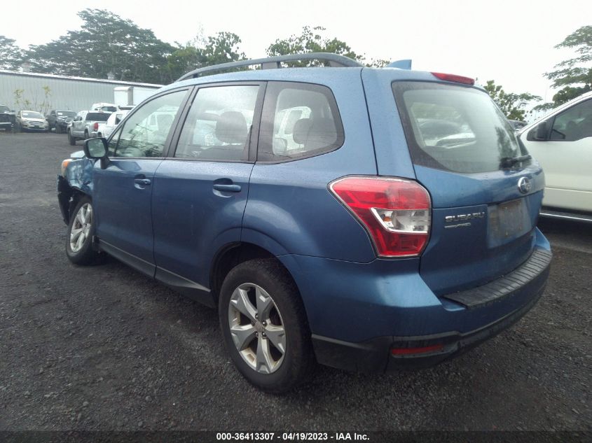 2016 SUBARU FORESTER 2.5I - JF2SJABC8GH566603
