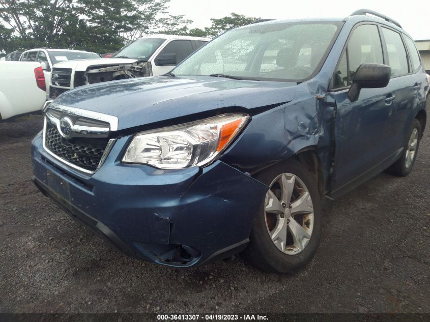 2016 SUBARU FORESTER 2.5I - JF2SJABC8GH566603