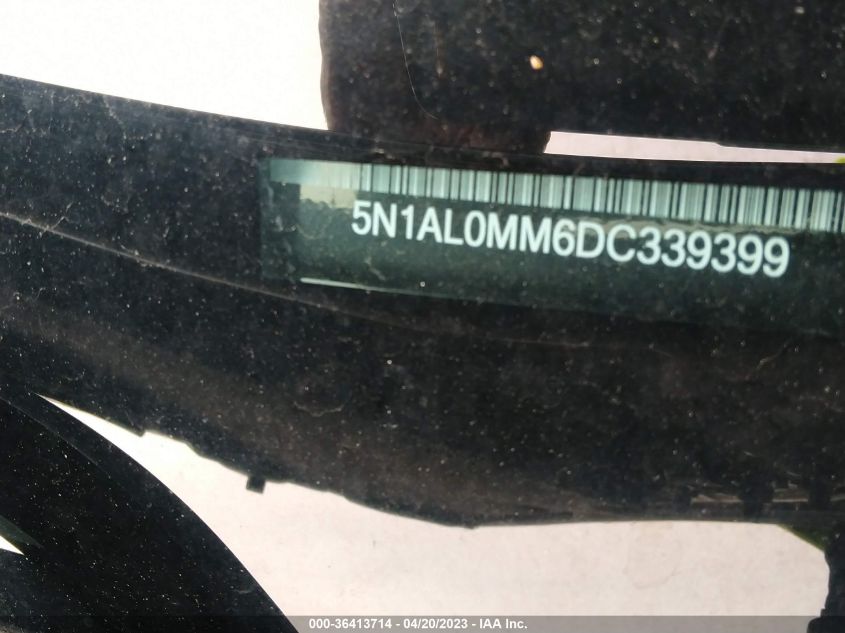 2013 INFINITI JX - 5N1AL0MM6DC339399