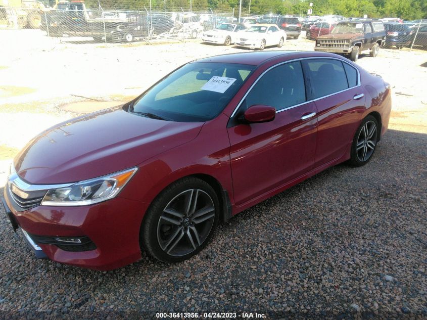 2016 HONDA ACCORD SEDAN SPORT - 1HGCR2F53GA197303