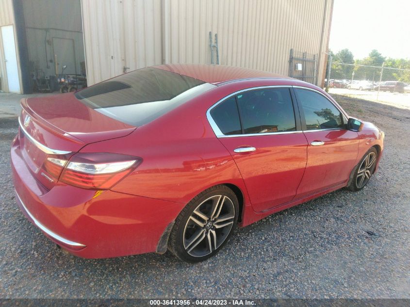 2016 HONDA ACCORD SEDAN SPORT - 1HGCR2F53GA197303