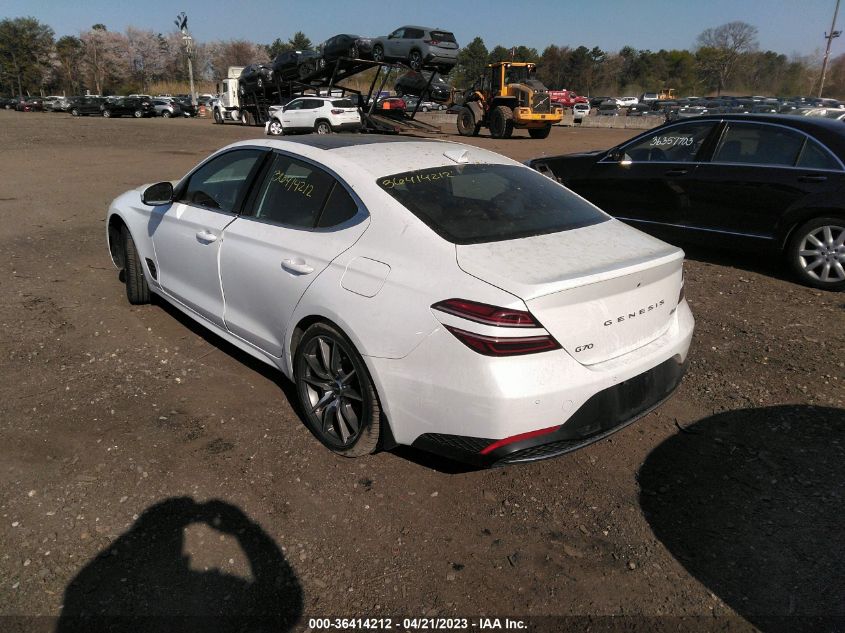 2022 GENESIS G70 2.0T - KMTG34TA2NU103374