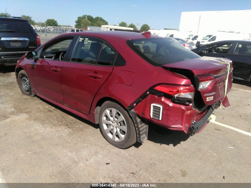 2022 TOYOTA COROLLA LE - JTDEPMAE7NJ213189