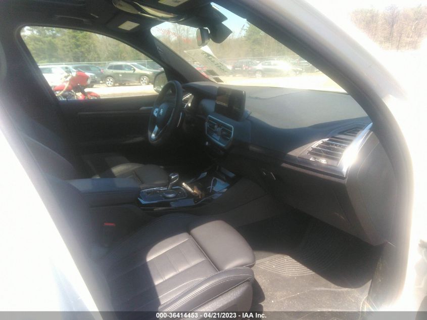 2022 BMW X3 XDRIVE30I - 5UX53DP01N9N05508