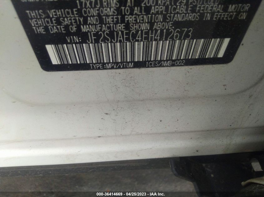 2014 SUBARU FORESTER 2.5I PREMIUM - JF2SJAEC4EH412673