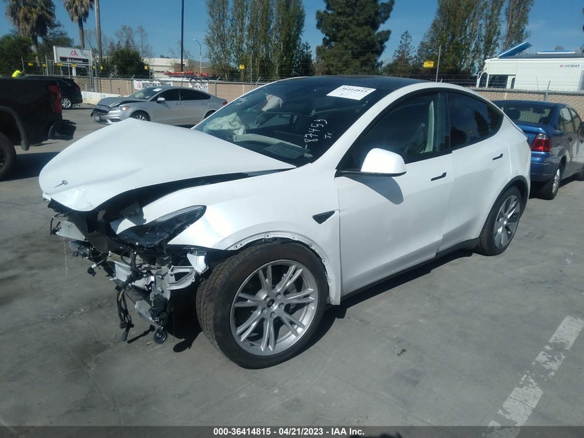 VIN 7SAYGDEE2PF617456 2023 TESLA MODEL Y LONG RANGE