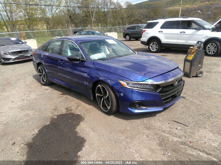 2022 HONDA ACCORD SEDAN SPORT - 1HGCV1F39NA075062