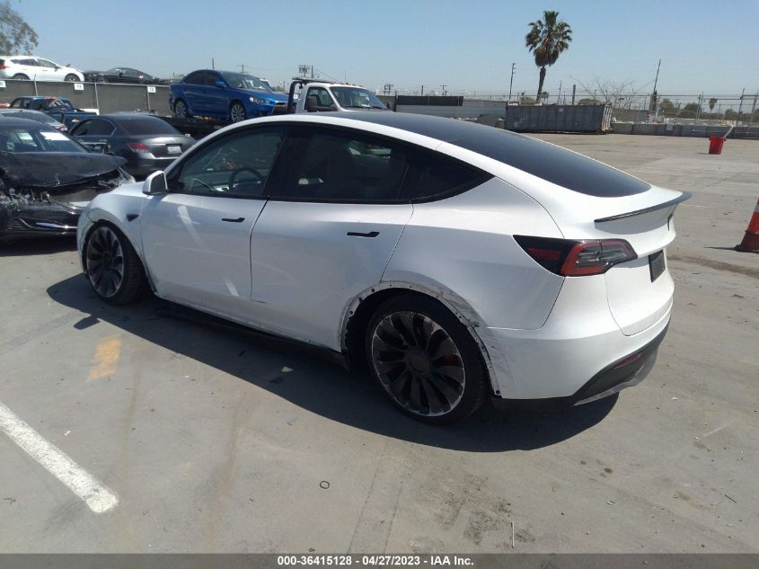 2022 TESLA MODEL Y PERFORMANCE - 7SAYGDEF2NF466737