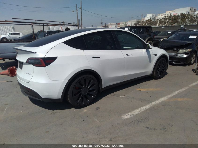 2022 TESLA MODEL Y PERFORMANCE - 7SAYGDEF2NF466737