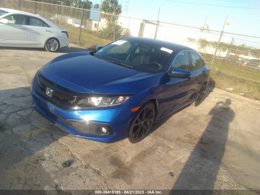 VIN 19XFC2F81ME202854 2021 HONDA CIVIC SEDAN SPORT