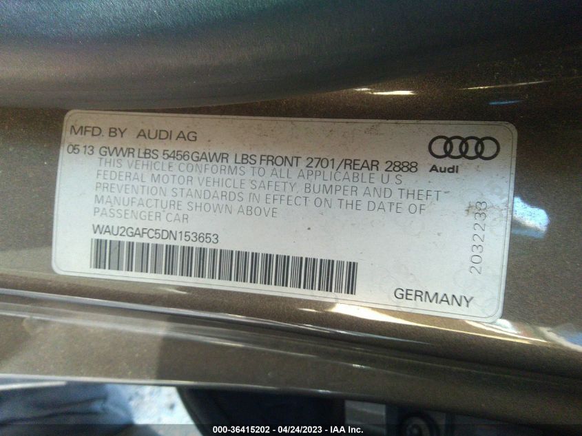 2013 AUDI A7 3.0 PRESTIGE - WAU2GAFC5DN153653