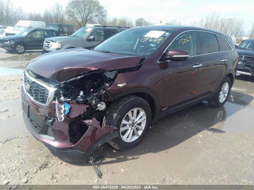 2019 KIA SORENTO LX V6 - 5XYPGDA56KG527534