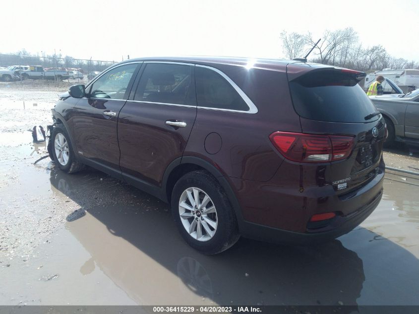 2019 KIA SORENTO LX V6 - 5XYPGDA56KG527534