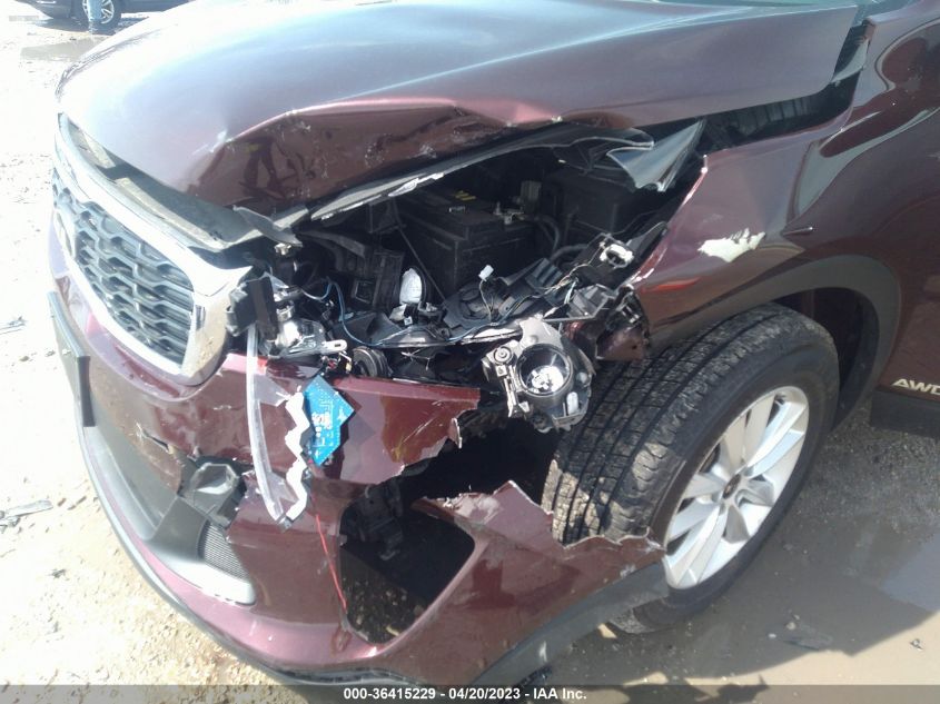2019 KIA SORENTO LX V6 - 5XYPGDA56KG527534