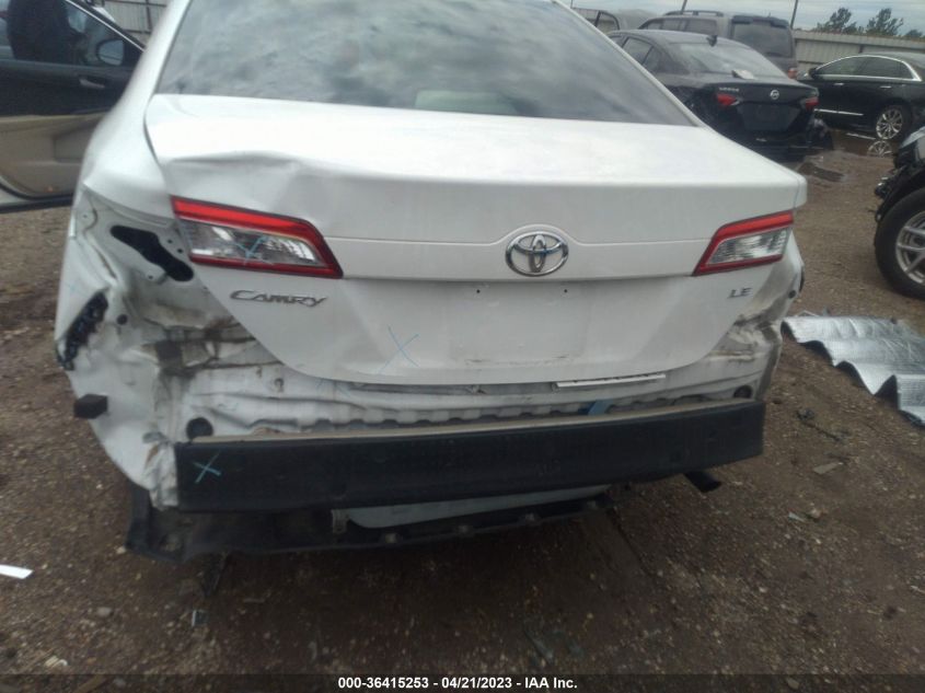 2013 TOYOTA CAMRY L/LE/SE/XLE - 4T4BF1FK0DR312910