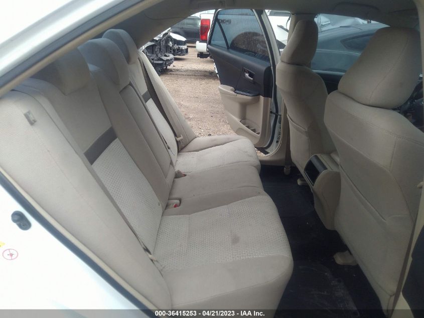 2013 TOYOTA CAMRY L/LE/SE/XLE - 4T4BF1FK0DR312910