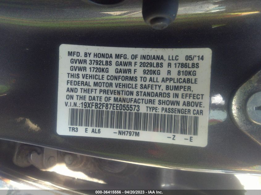 2014 HONDA CIVIC SEDAN EX - 19XFB2F87EE055573