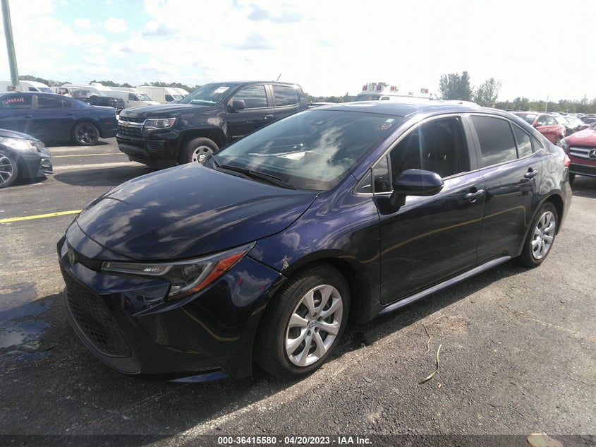 VIN JTDEPMAEXMJ183345 2021 TOYOTA COROLLA LE