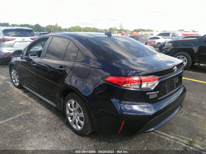 VIN JTDEPMAEXMJ183345 2021 TOYOTA COROLLA LE