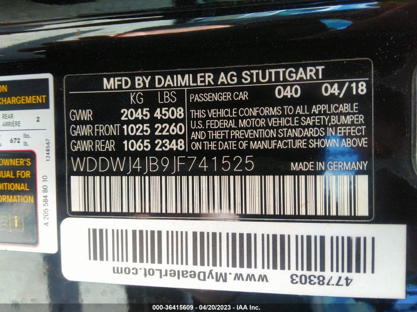 2018 MERCEDES-BENZ C-CLASS C 300 - WDDWJ4JB9JF741525