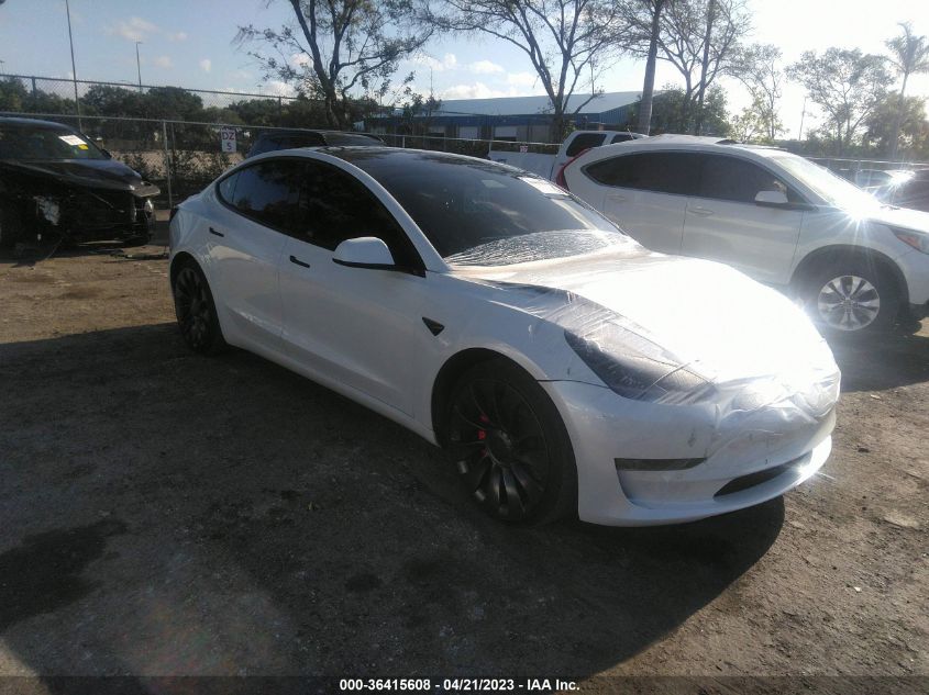 2021 TESLA MODEL 3 PERFORMANCE - 5YJ3E1EC0MF984412