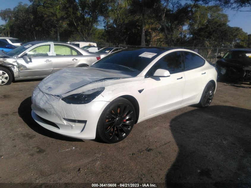2021 TESLA MODEL 3 PERFORMANCE - 5YJ3E1EC0MF984412