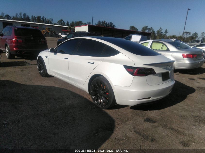 2021 TESLA MODEL 3 PERFORMANCE - 5YJ3E1EC0MF984412