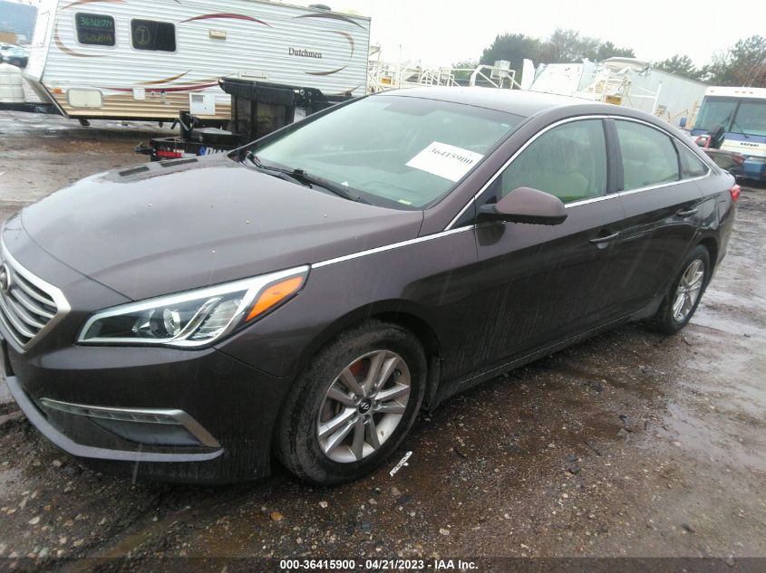 2015 HYUNDAI SONATA 2.4L SE - 5NPE24AF7FH101347