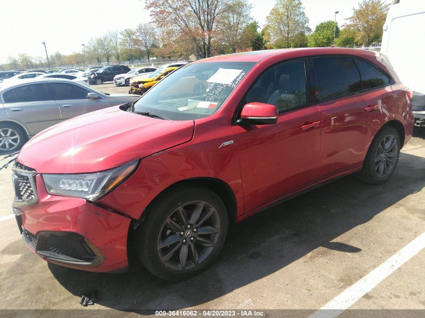 2019 ACURA MDX W/TECHNOLOGY/A-SPEC PKG - 5J8YD4H08KL008515