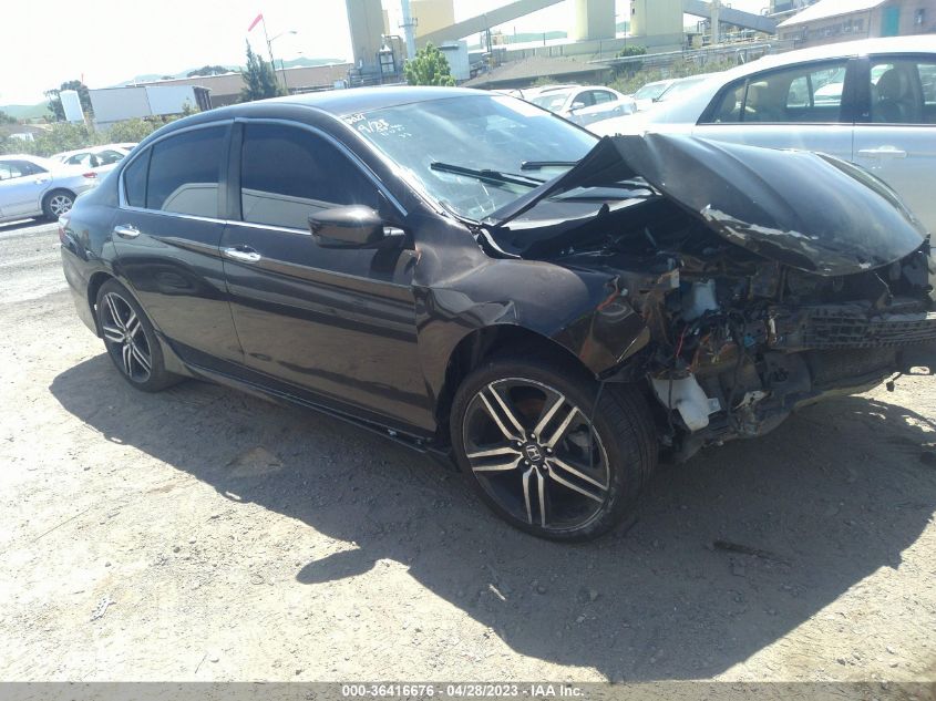 2017 HONDA ACCORD SEDAN SPORT - 1HGCR2F55HA113189