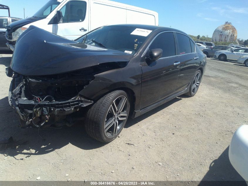 2017 HONDA ACCORD SEDAN SPORT - 1HGCR2F55HA113189
