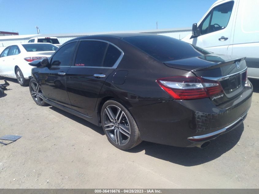 2017 HONDA ACCORD SEDAN SPORT - 1HGCR2F55HA113189
