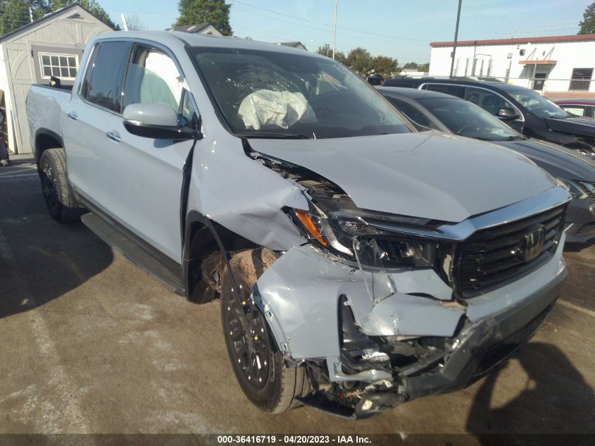 2022 HONDA RIDGELINE RTL-E - 5FPYK3F74NB018939