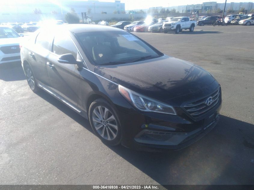 2015 HYUNDAI SONATA 2.4L SPORT - 5NPE34AF9FH041021