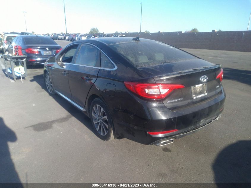 2015 HYUNDAI SONATA 2.4L SPORT - 5NPE34AF9FH041021