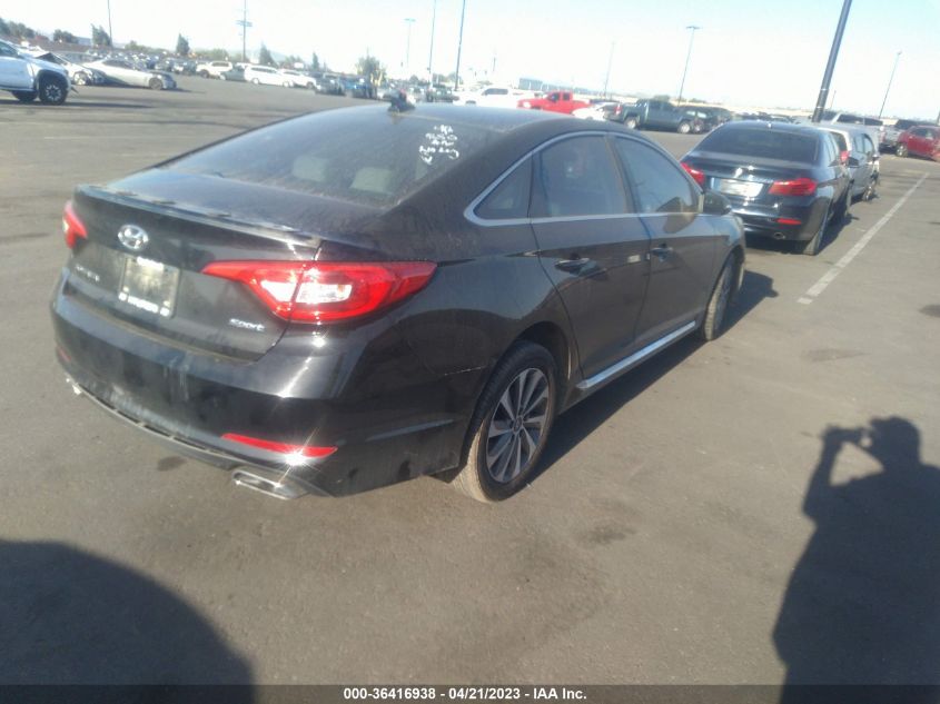 2015 HYUNDAI SONATA 2.4L SPORT - 5NPE34AF9FH041021