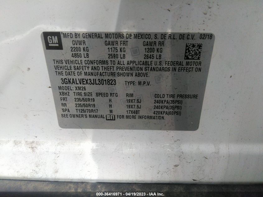 2018 GMC TERRAIN SLT - 3GKALVEX3JL301823