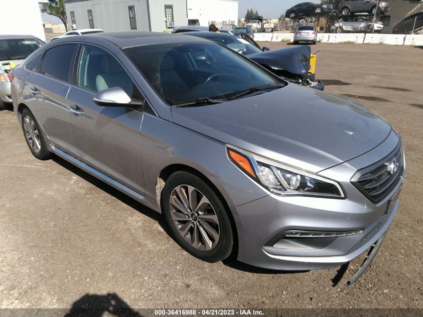 2016 HYUNDAI SONATA 2.4L SPORT - 5NPE34AF2GH411808