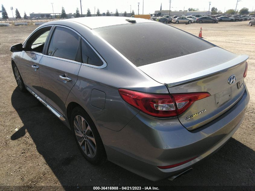 2016 HYUNDAI SONATA 2.4L SPORT - 5NPE34AF2GH411808