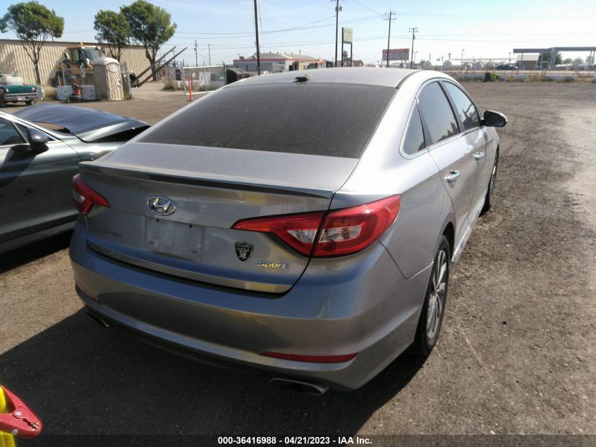 2016 HYUNDAI SONATA 2.4L SPORT - 5NPE34AF2GH411808