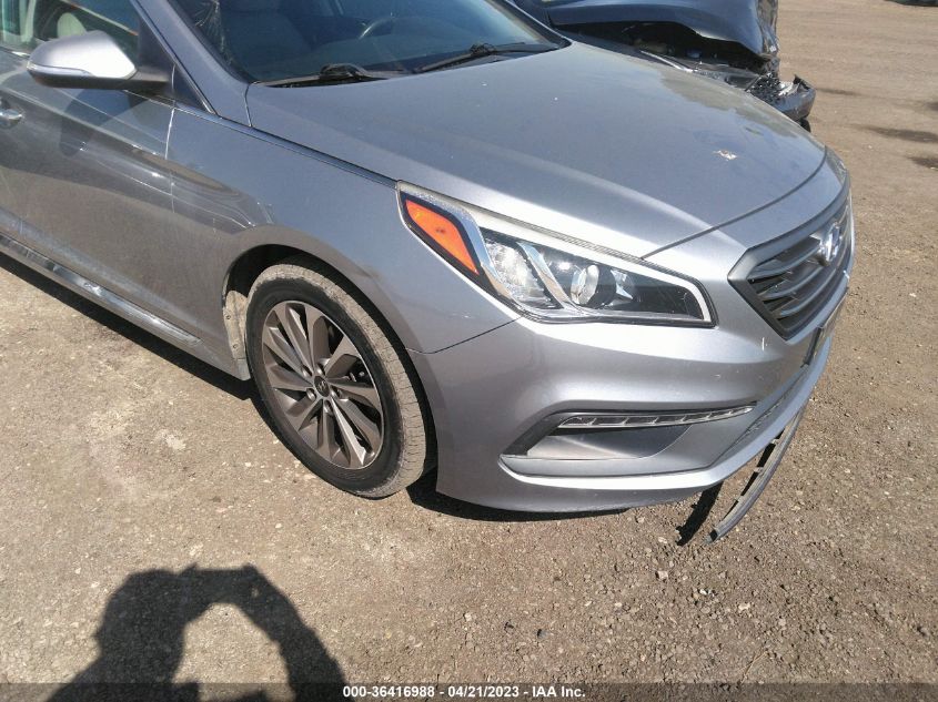 2016 HYUNDAI SONATA 2.4L SPORT - 5NPE34AF2GH411808