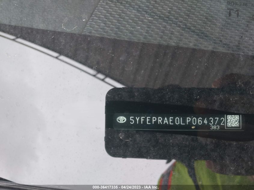 2020 TOYOTA COROLLA LE - 5YFEPRAE0LP064372