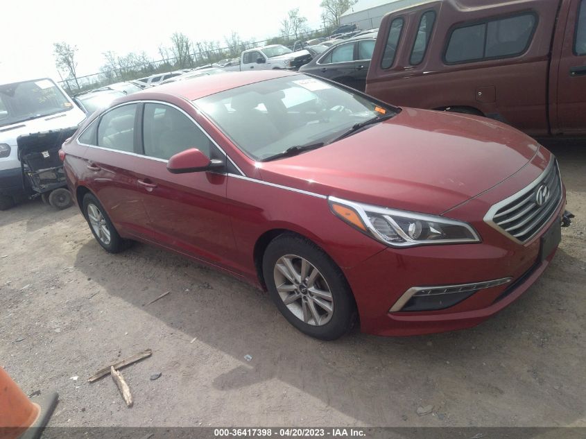 2015 HYUNDAI SONATA 2.4L SE - 5NPE24AF7FH246517